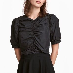 H&M RUCHED FRONT TOP